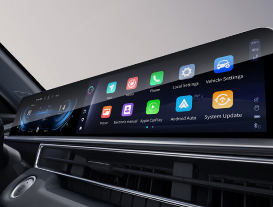 Сдвоенная панель экранов 2*10.2″